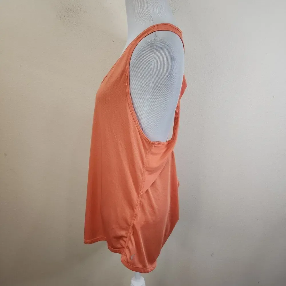 Zyia Top Womens 3XL Orange Vented Open Back Tank Lightweight Gym Train XXXL - Picture 2 of 5